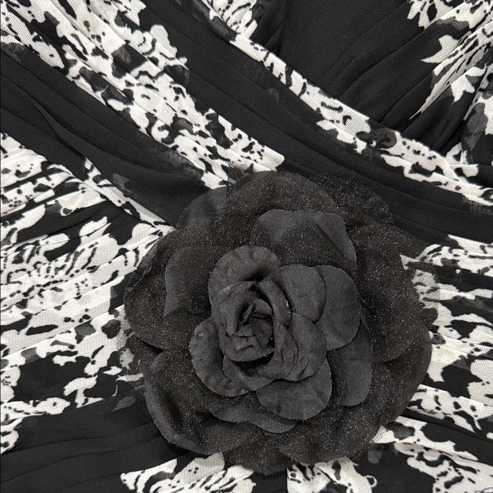 Adrianna Papell Strapless Black and White Dress - Picture 3 of 5